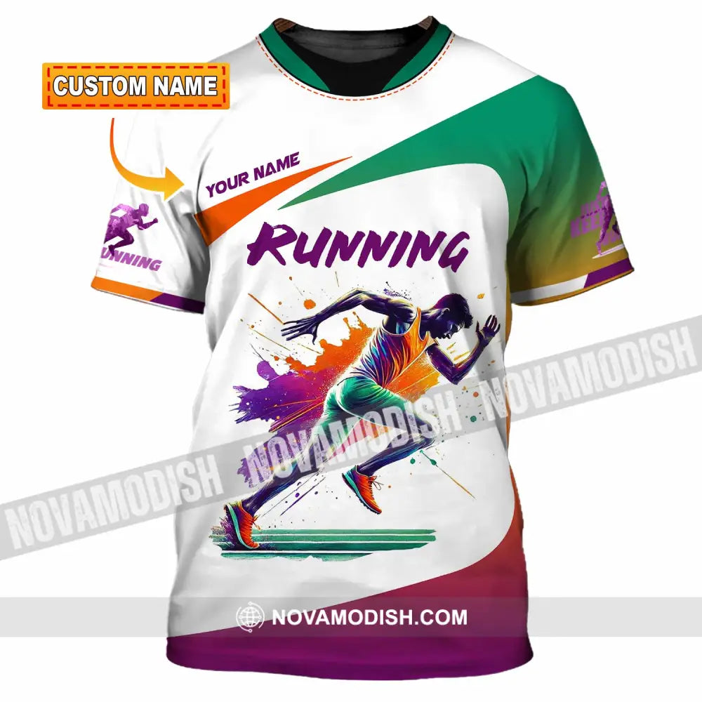 Men Shirt - Custom Running Man Runner Shirt T-shirt