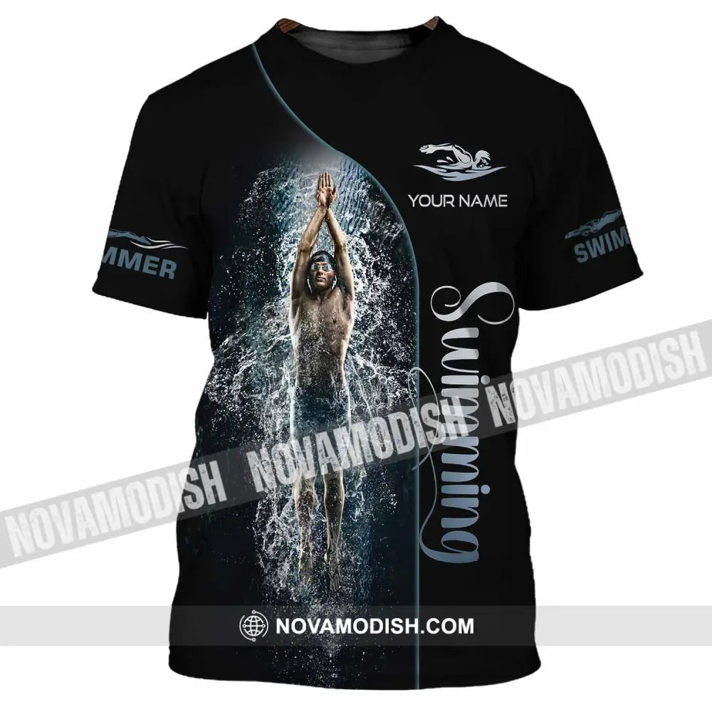 Men Shirt - Custom Swimming Swim Lover Shirt T-Shirt / S T-shirt