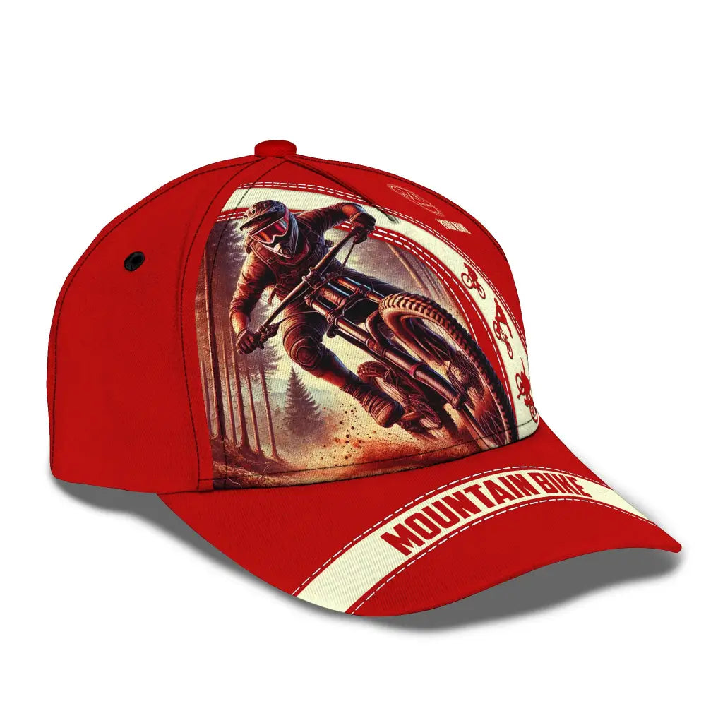 Unisex Cap Custom Name Mountain Bike Hat