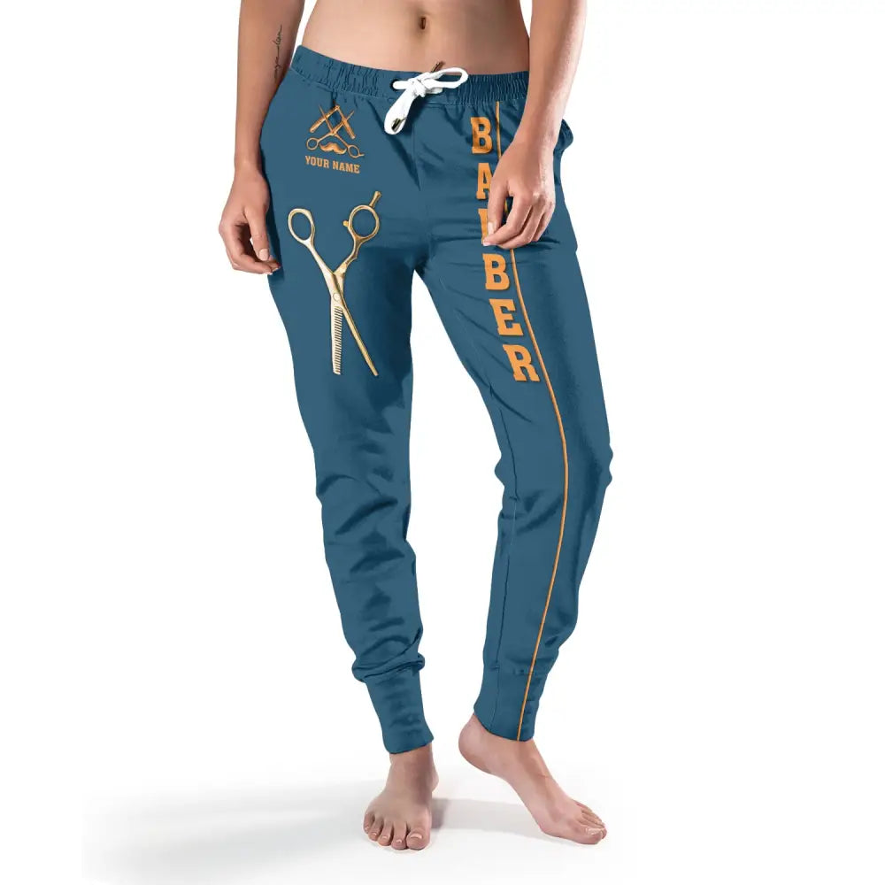 Unisex Clothing Custom Barber Jogger Sportwear Pants For Men And Women