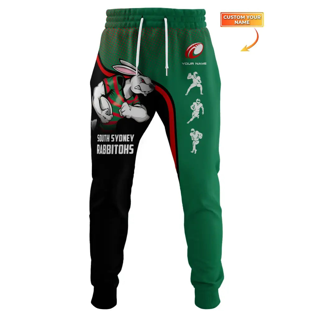 Unisex Jogger Pants South Sydney Rabbitohs Reggie The Rabbit Football Lover Gifts