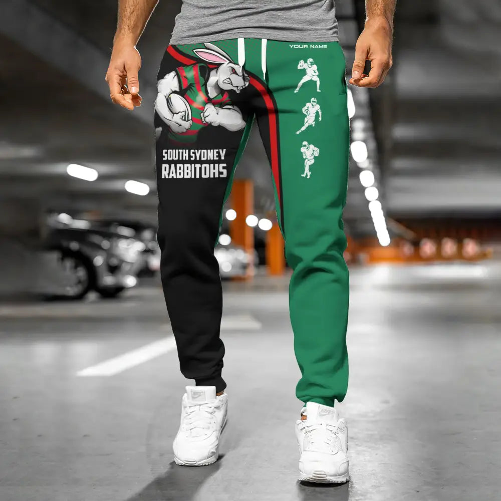Unisex Jogger Pants South Sydney Rabbitohs Reggie The Rabbit Football Lover Gifts