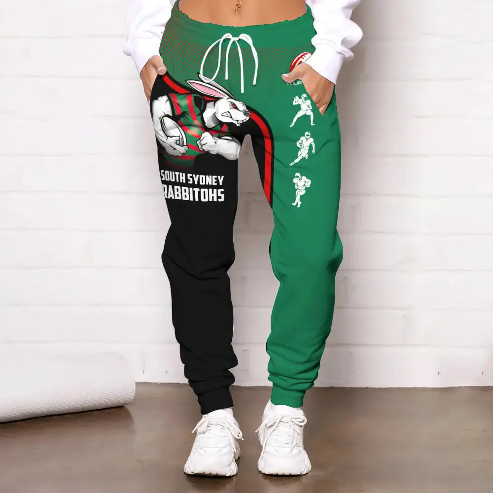 Unisex Jogger Pants South Sydney Rabbitohs Reggie The Rabbit Football Lover Gifts