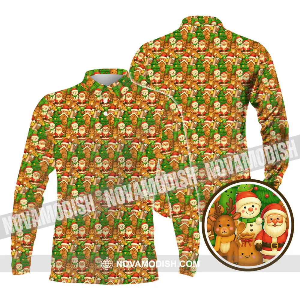 Unisex Shirt - Baker Christmas Shirt Long Sleeve Polo / S T-shirt