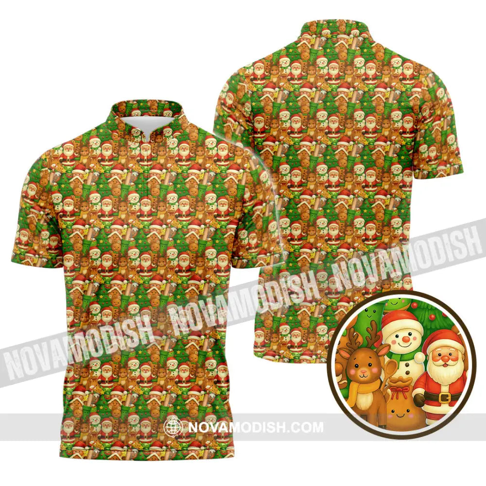 Unisex Shirt - Baker Christmas Shirt Zipper Polo Shirt / S T-shirt