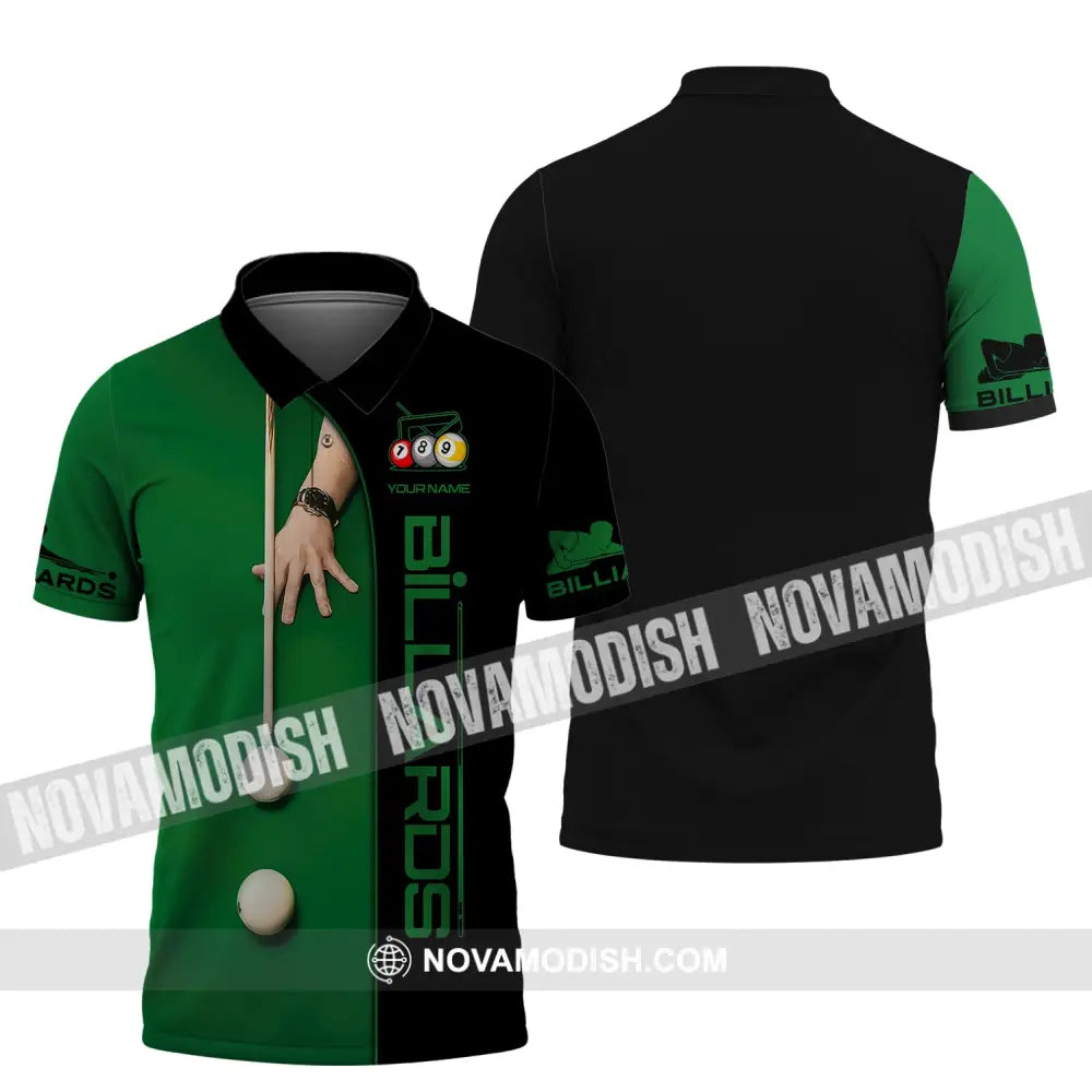 Unisex Shirt Billiards Polo T-Shirt For Lovers / S
