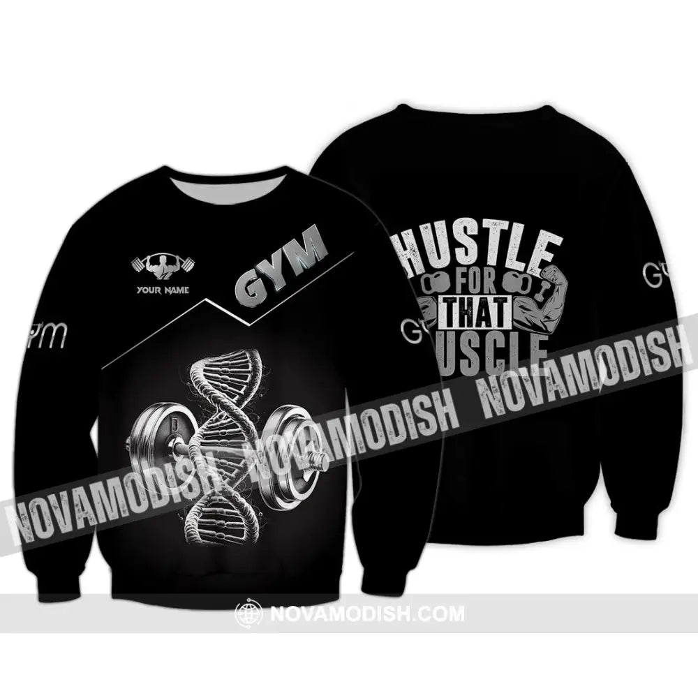 Unisex Shirt - Custom ADN Gym Lover Shirt Long Sleeve / S T-shirt