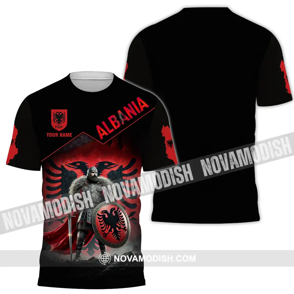 Unisex Shirt - Custom Albania Warrior Shirt T-shirt
