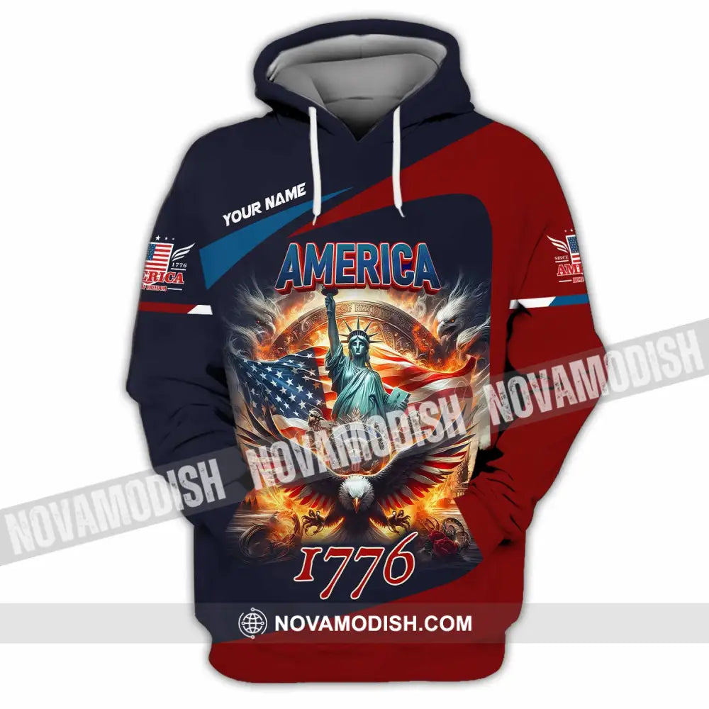 Unisex Shirt - Custom America 1776 Shirt Hoodie / S T-shirt
