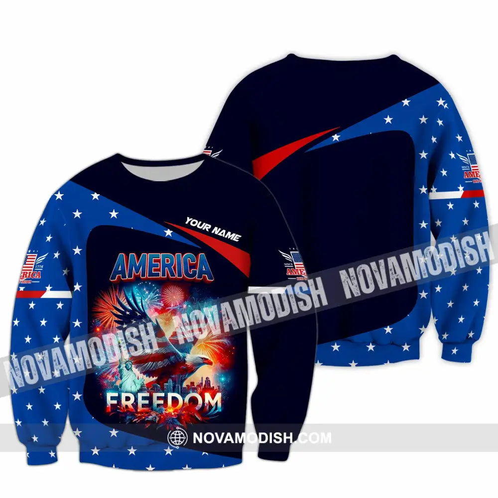 Unisex Shirt - Custom America Shirt Long Sleeve / S T-shirt