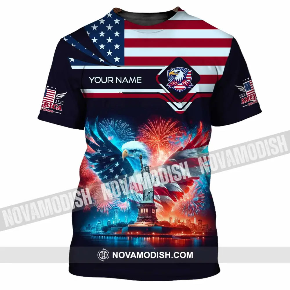 Unisex Shirt - Custom America Shirt T-Shirt / S T-shirt