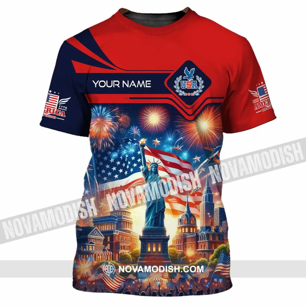 Unisex Shirt - Custom America Shirt T-Shirt / S T-shirt