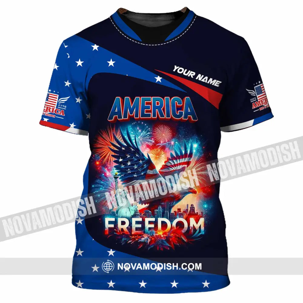 Unisex Shirt - Custom America Shirt T-Shirt / S T-shirt