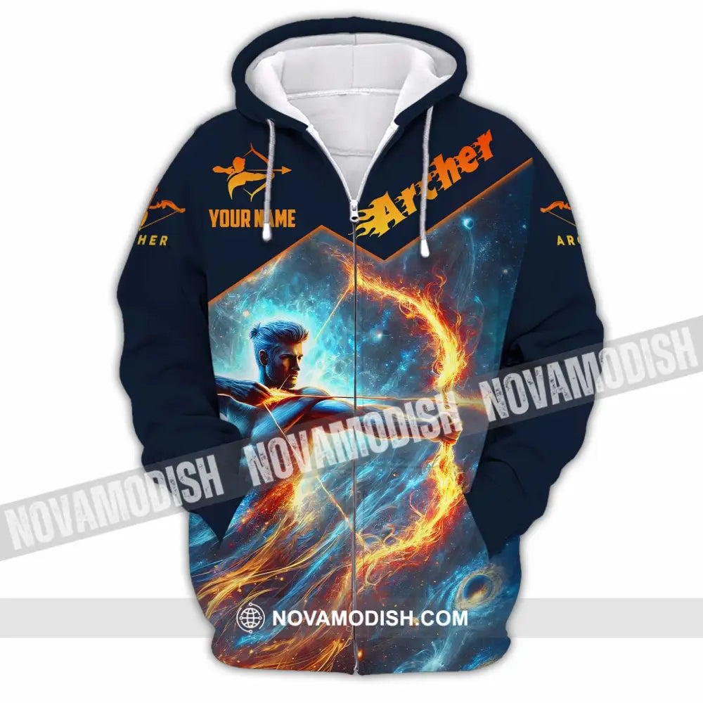 Unisex Shirt - Custom Archer Sport Shirt Zipper Hoodie / S T-shirt