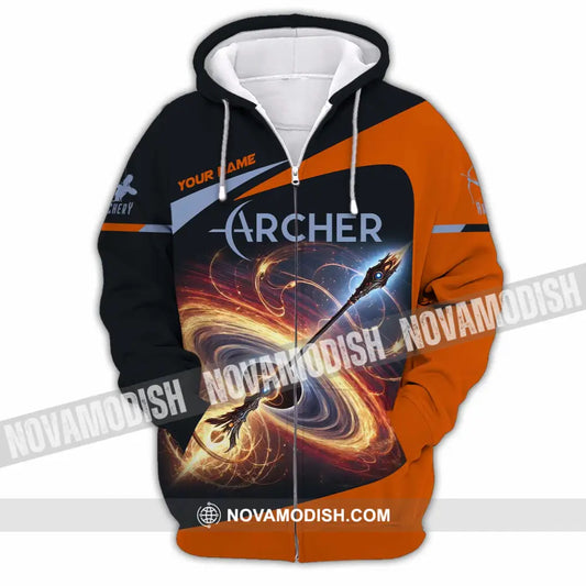 Unisex Shirt - Custom Archer Shirt Zipper Hoodie / S T-shirt