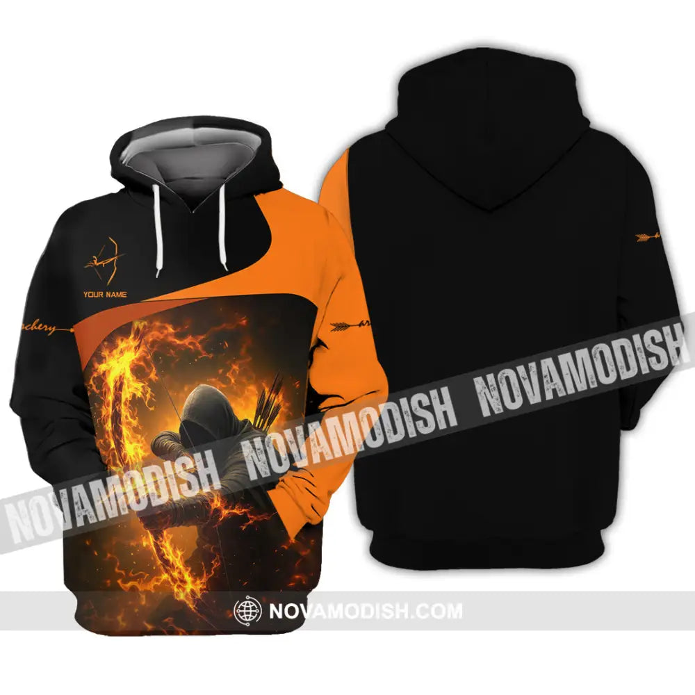 Unisex Shirt - Custom Archery Fire Warrior Archery Player Shirt Hoodie / S T-shirt