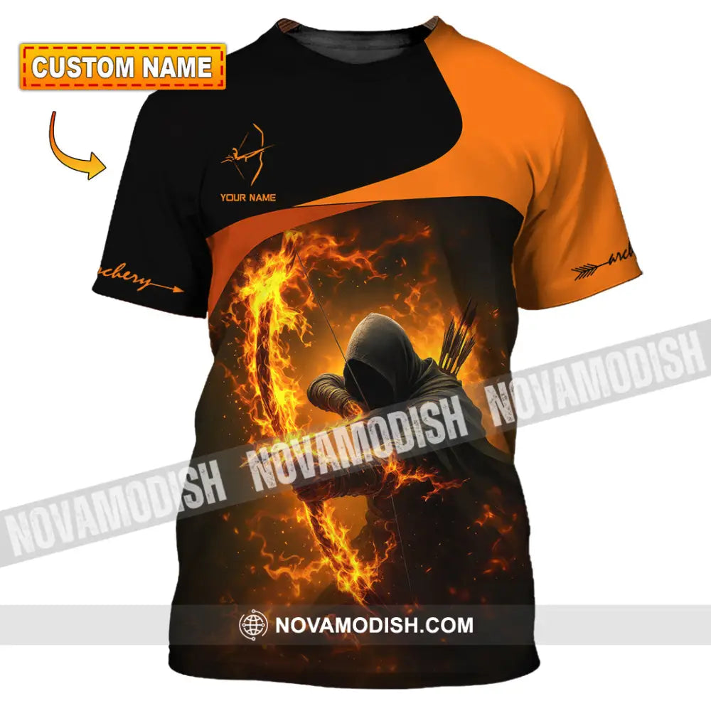 Unisex Shirt - Custom Archery Fire Warrior Archery Player Shirt T-shirt