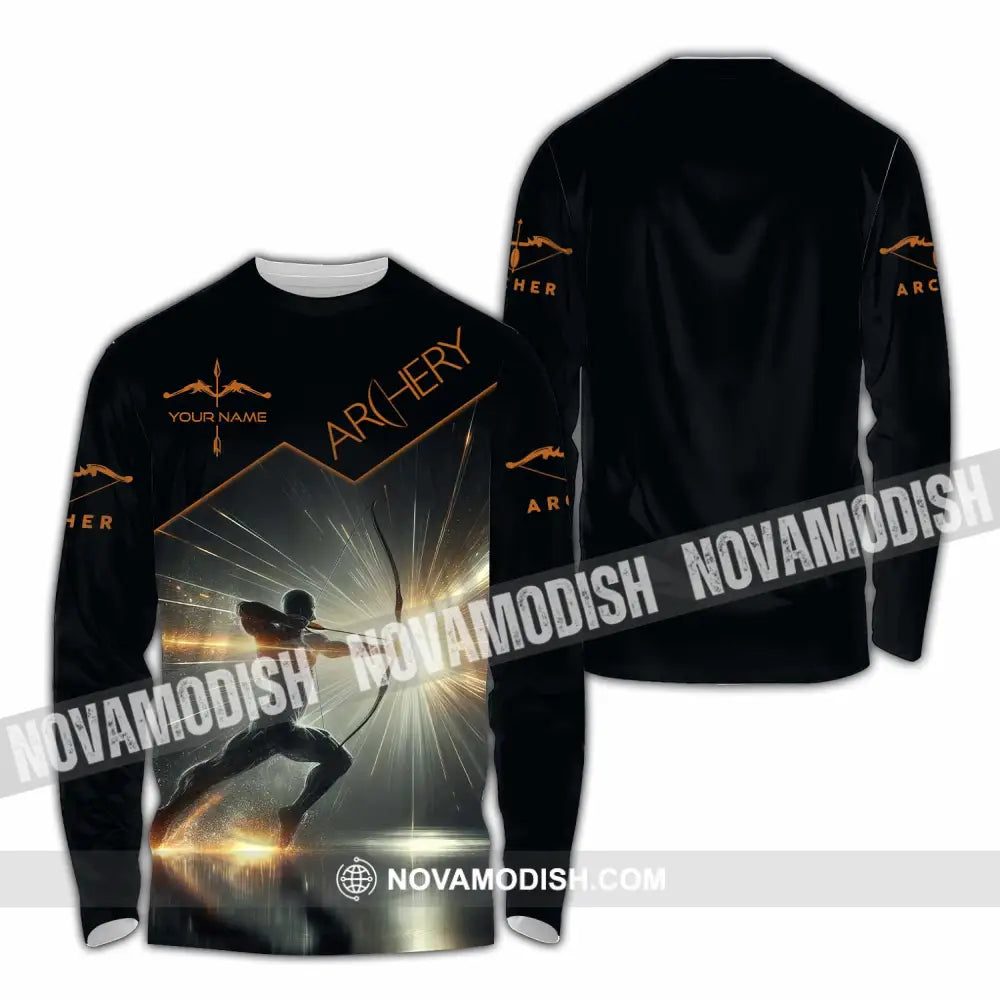 Unisex Shirt - Custom Archery Sport Shirt Long Sleeve Shirt / S T-shirt