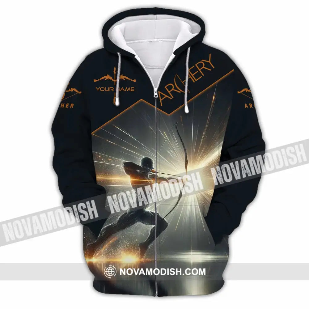 Unisex Shirt - Custom Archery Sport Shirt Zipper Hoodie / S T-shirt