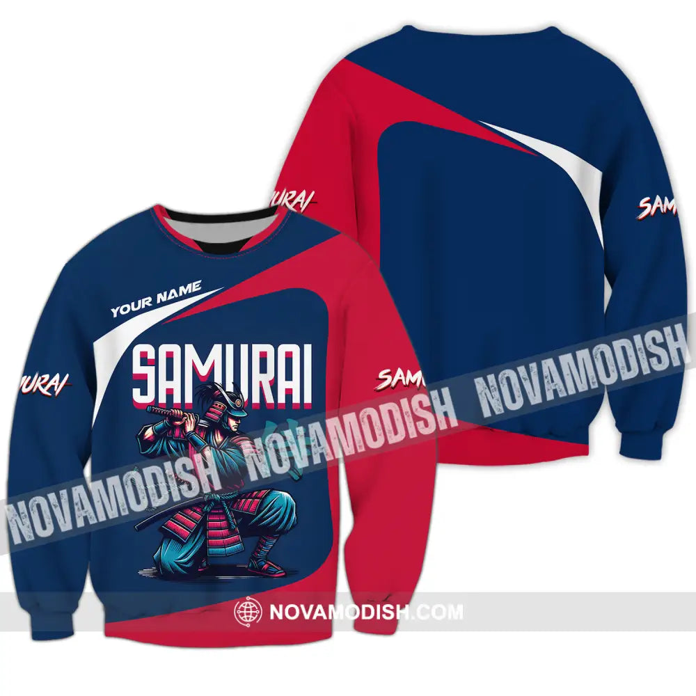 Unisex Shirt - Custom Armor Samurai Man Name Shirt Long Sleeve / S T-shirt