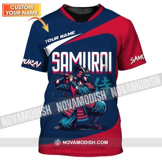 Unisex Shirt - Custom Armor Samurai Man Name Shirt T-shirt