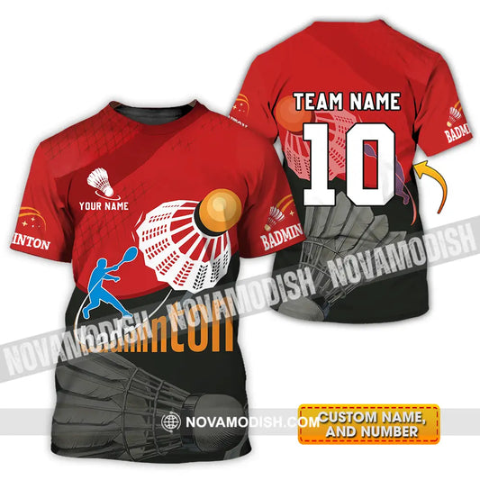 Unisex Shirt - Custom Badminton Player Shirt T-shirt