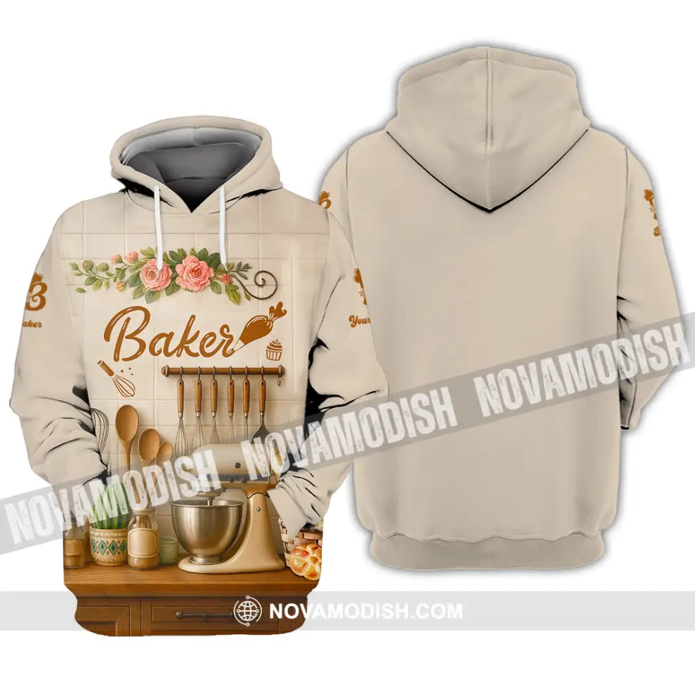 Unisex Shirt - Custom Baker Love Baking Shirt Hoodie / S T-shirt