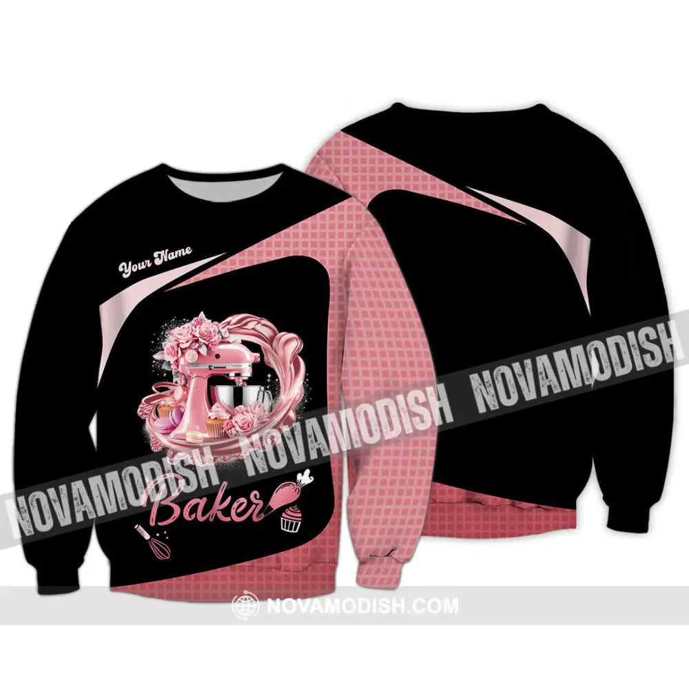 Unisex Shirt - Custom Baker Love Baking Shirt Long Sleeve / S T-shirt