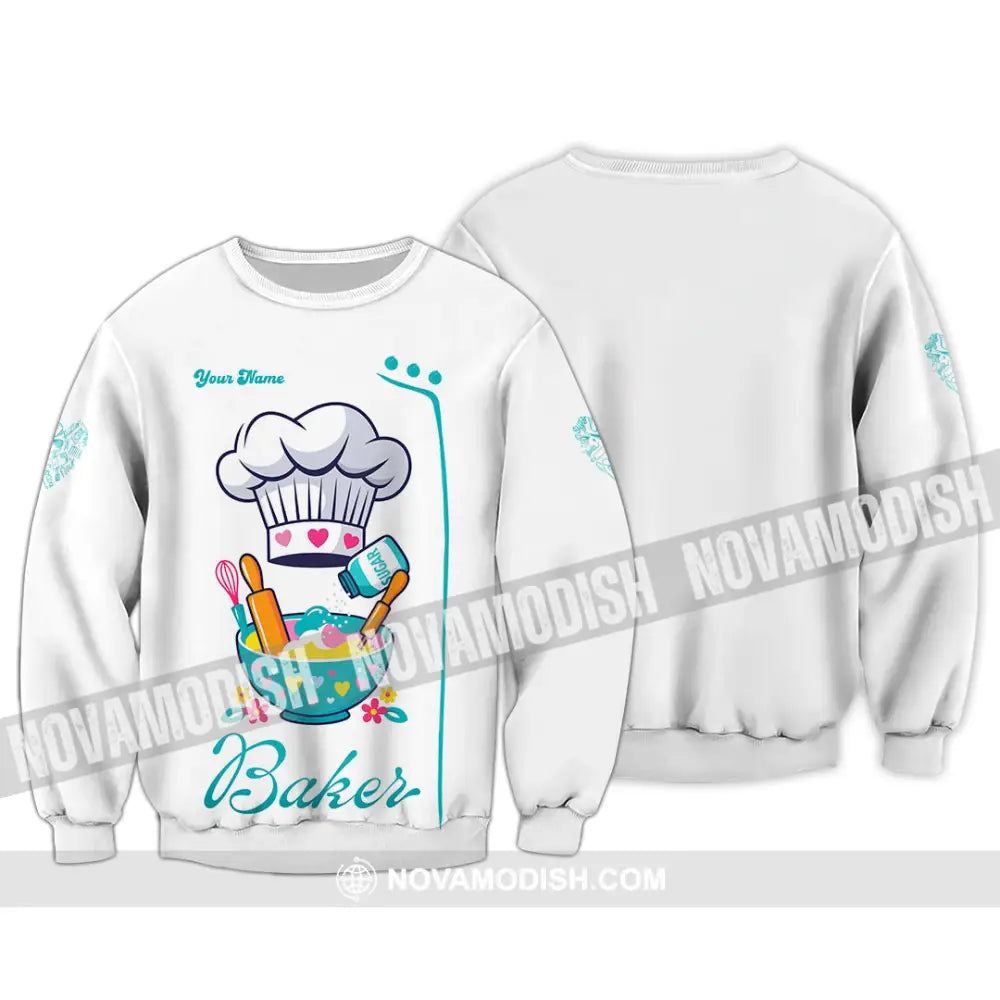 Unisex Shirt - Custom Baker Love Baking Shirt Long Sleeve / S T-shirt