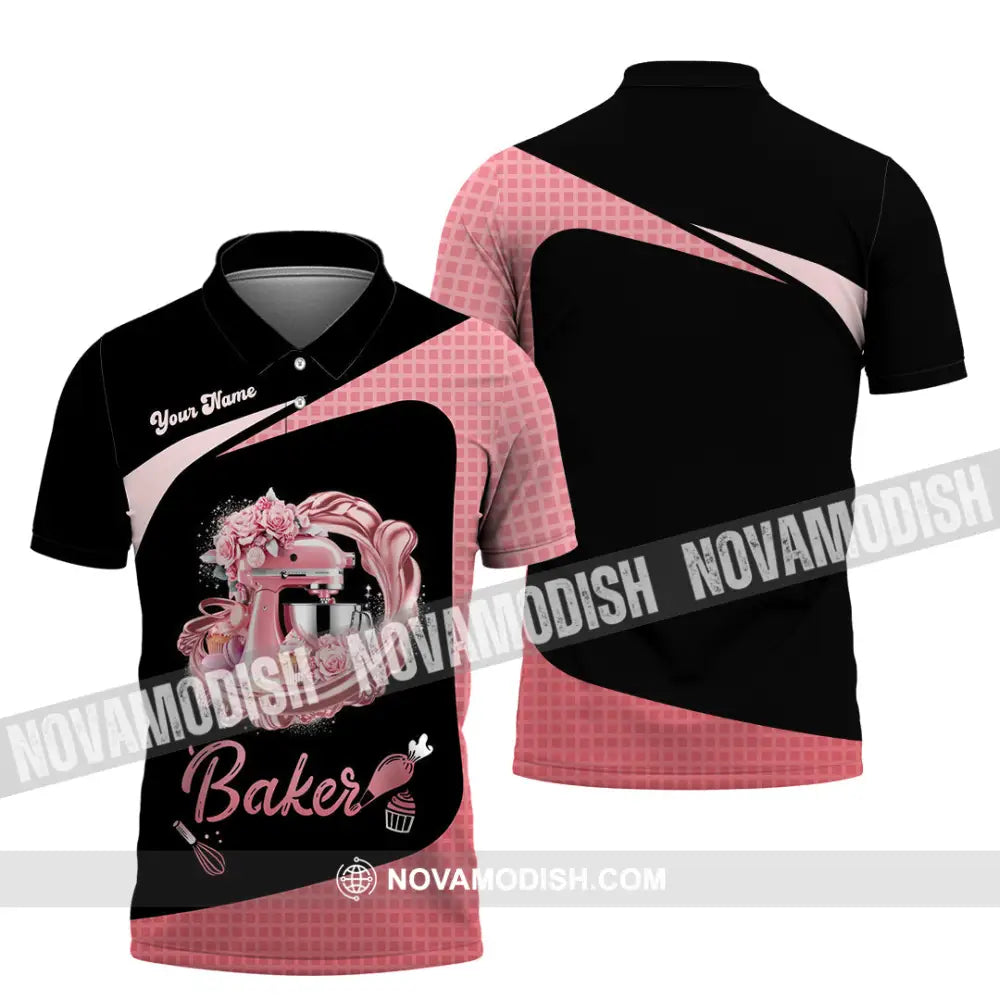Unisex Shirt - Custom Baker Love Baking Shirt Polo Shirt / S T-shirt