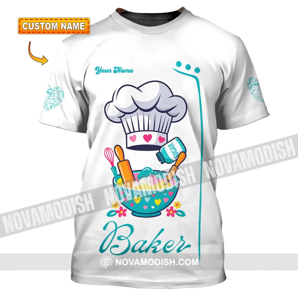 Unisex Shirt - Custom Baker Love Baking Shirt T-shirt