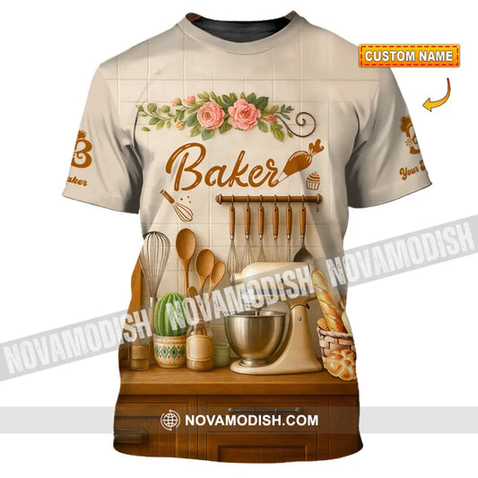 Unisex Shirt - Custom Baker Love Baking Shirt T-shirt