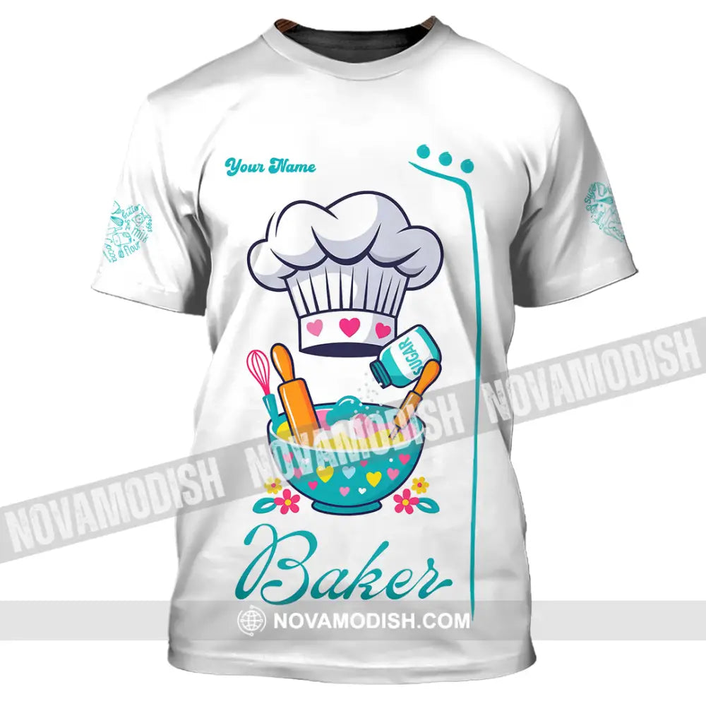 Unisex Shirt - Custom Baker Love Baking Shirt T-Shirt / S T-shirt