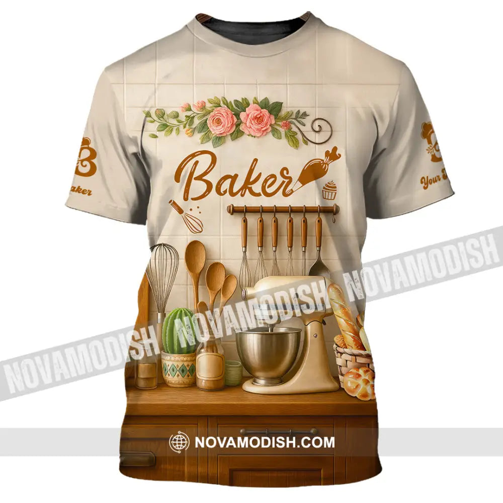 Unisex Shirt - Custom Baker Love Baking Shirt T-Shirt / S T-shirt