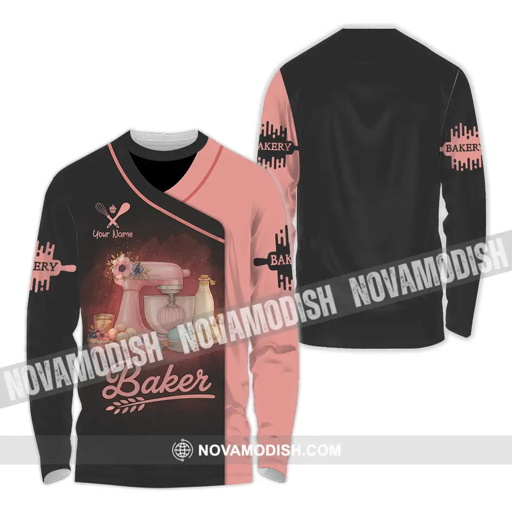 Unisex Shirt - Custom Baker Lover Shirt Long Sleeve Shirt / S T-shirt