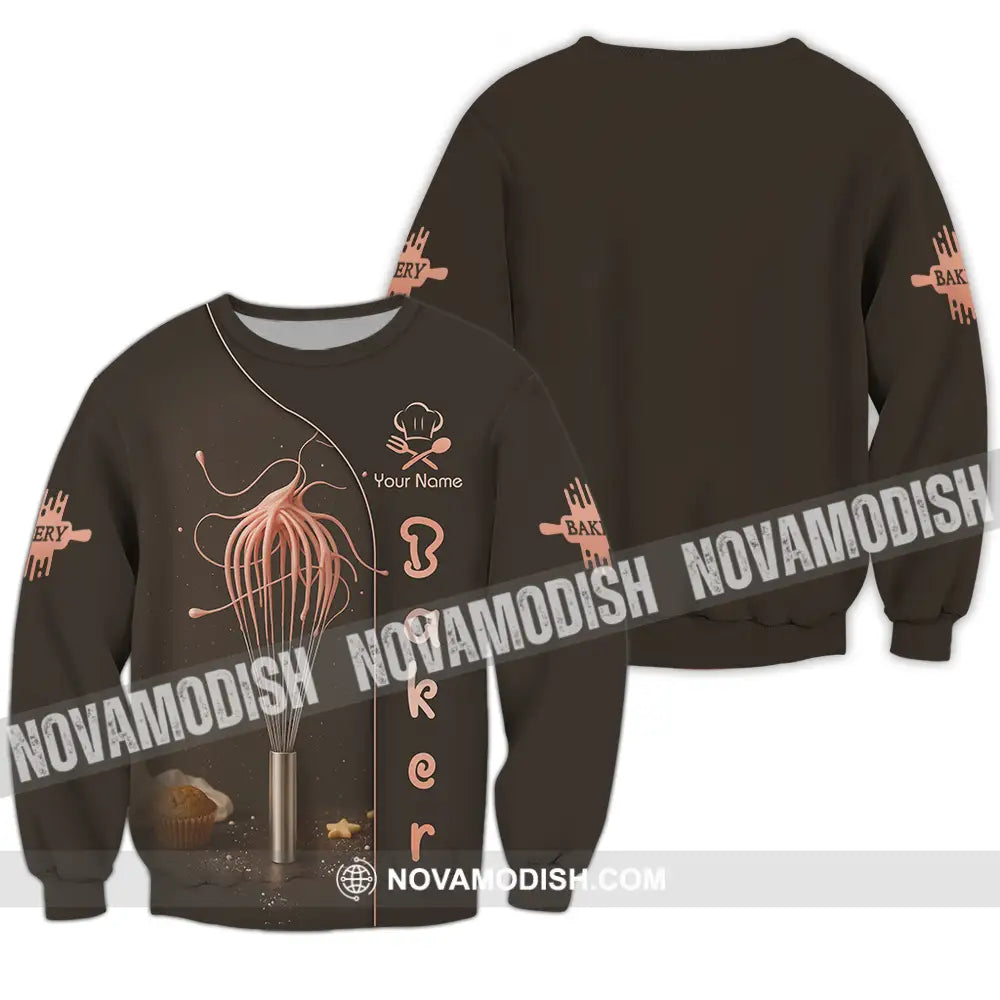 Unisex Shirt - Custom Baker Lover Shirt Long Sleeve / S T-shirt