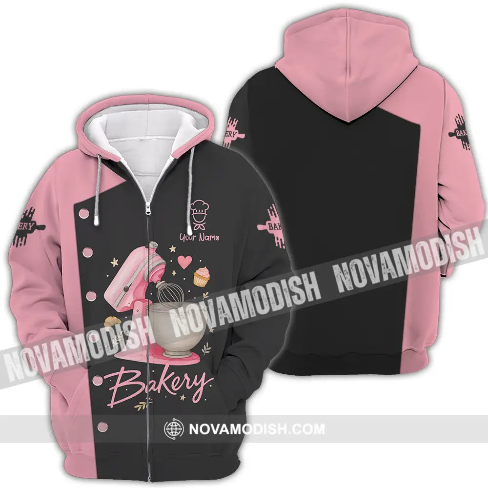 Unisex Shirt - Custom Baker Lover Shirt Zipper Hoodie / S T-shirt