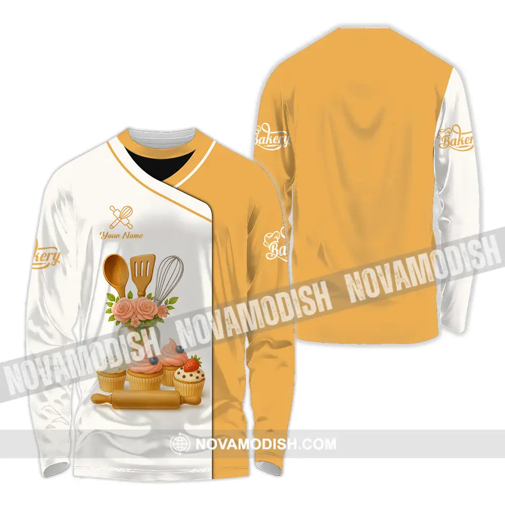 Unisex Shirt - Custom Bakery Shirt Long Sleeve Shirt / S T-shirt