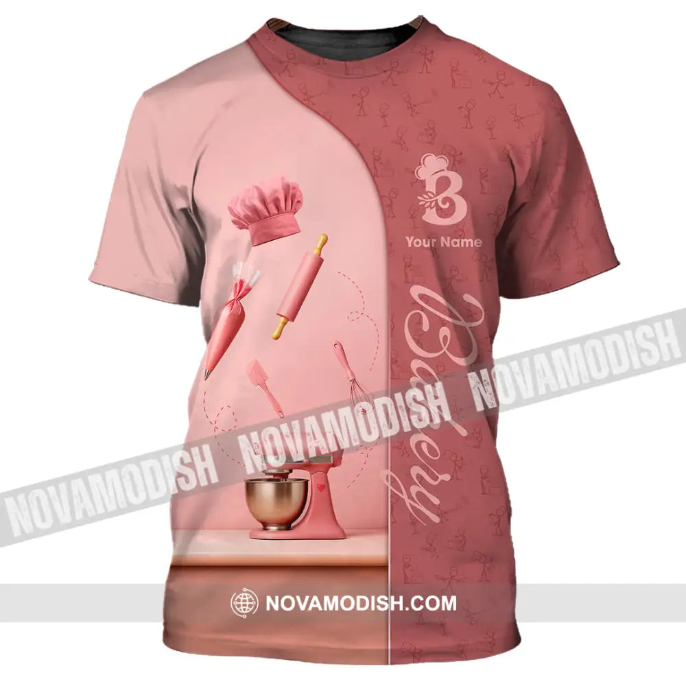 Unisex Shirt - Custom Bakery Pink Cute Shirt T-Shirt / S T-shirt