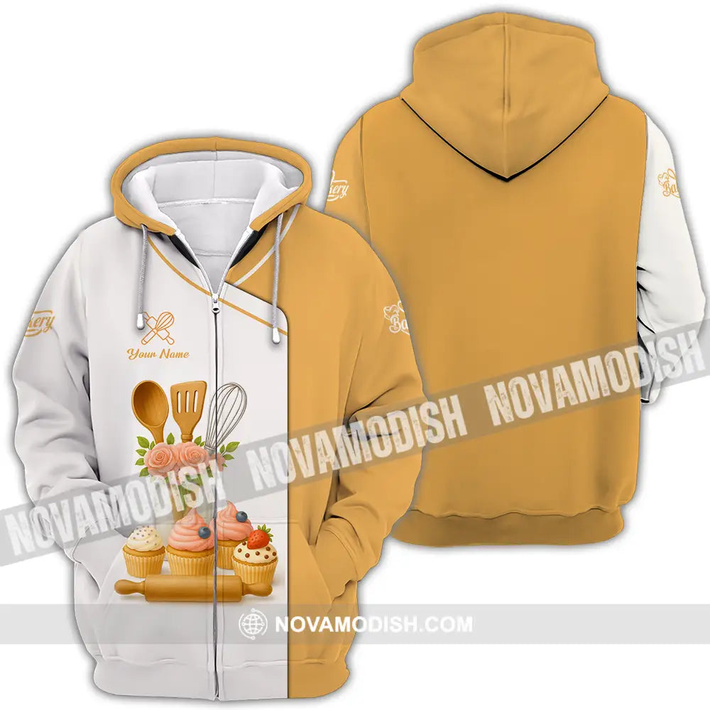 Unisex Shirt - Custom Bakery Shirt Zipper Hoodie / S T-shirt