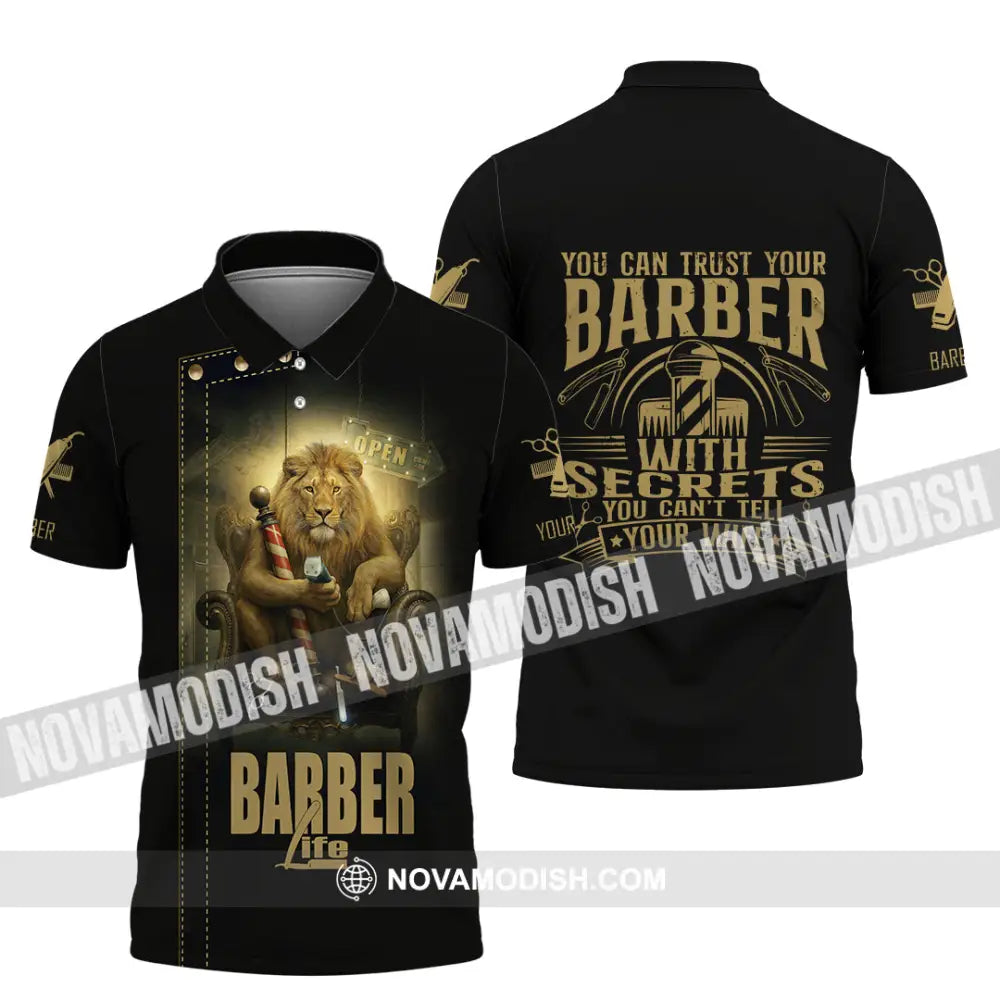Unisex Shirt - Custom Barber Life Shirt Polo Shirt / S T-shirt