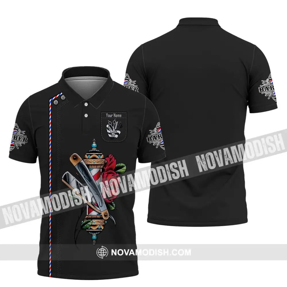 Unisex Shirt - Custom Barber Shirt Polo Shirt / S T-shirt
