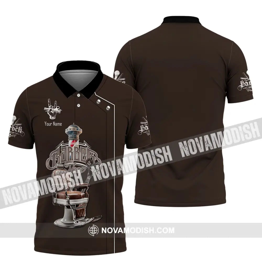 Unisex Shirt - Custom Barber Shirt Polo Shirt / S T-shirt