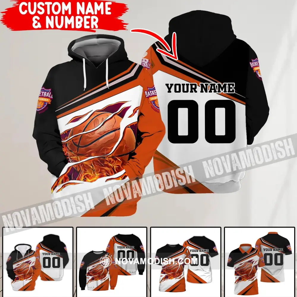 Unisex Shirt - Custom Basket Balls Lover Name T-Shirt - Personalized Basket Balls Shirt T-shirt