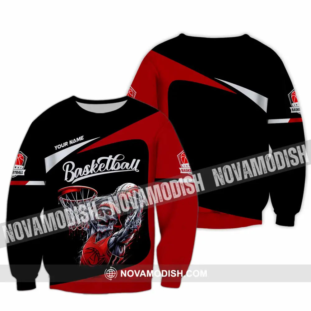 Unisex Shirt - Custom Basketball Sport Shirt Long Sleeve / S T-shirt