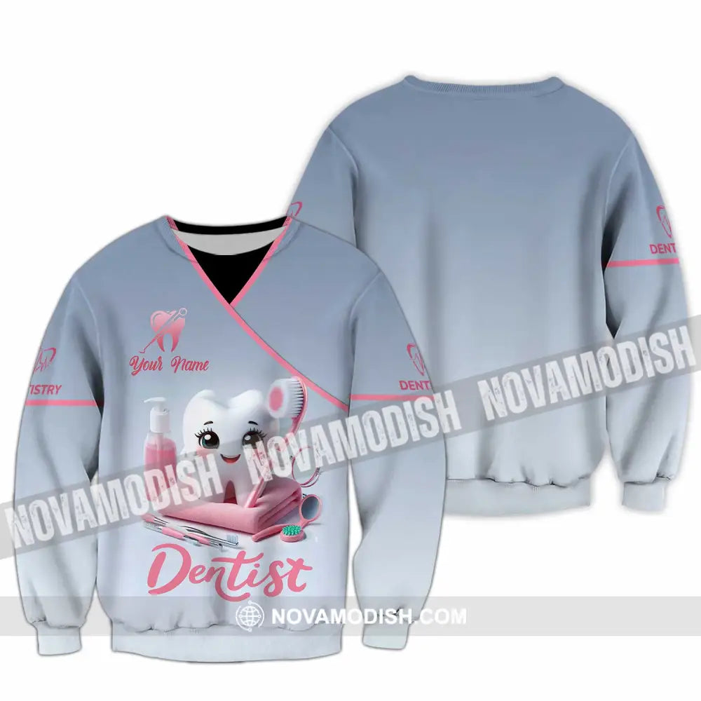 Unisex Shirt - Custom Beautiful Dentist Shirt Long Sleeve / S T-shirt