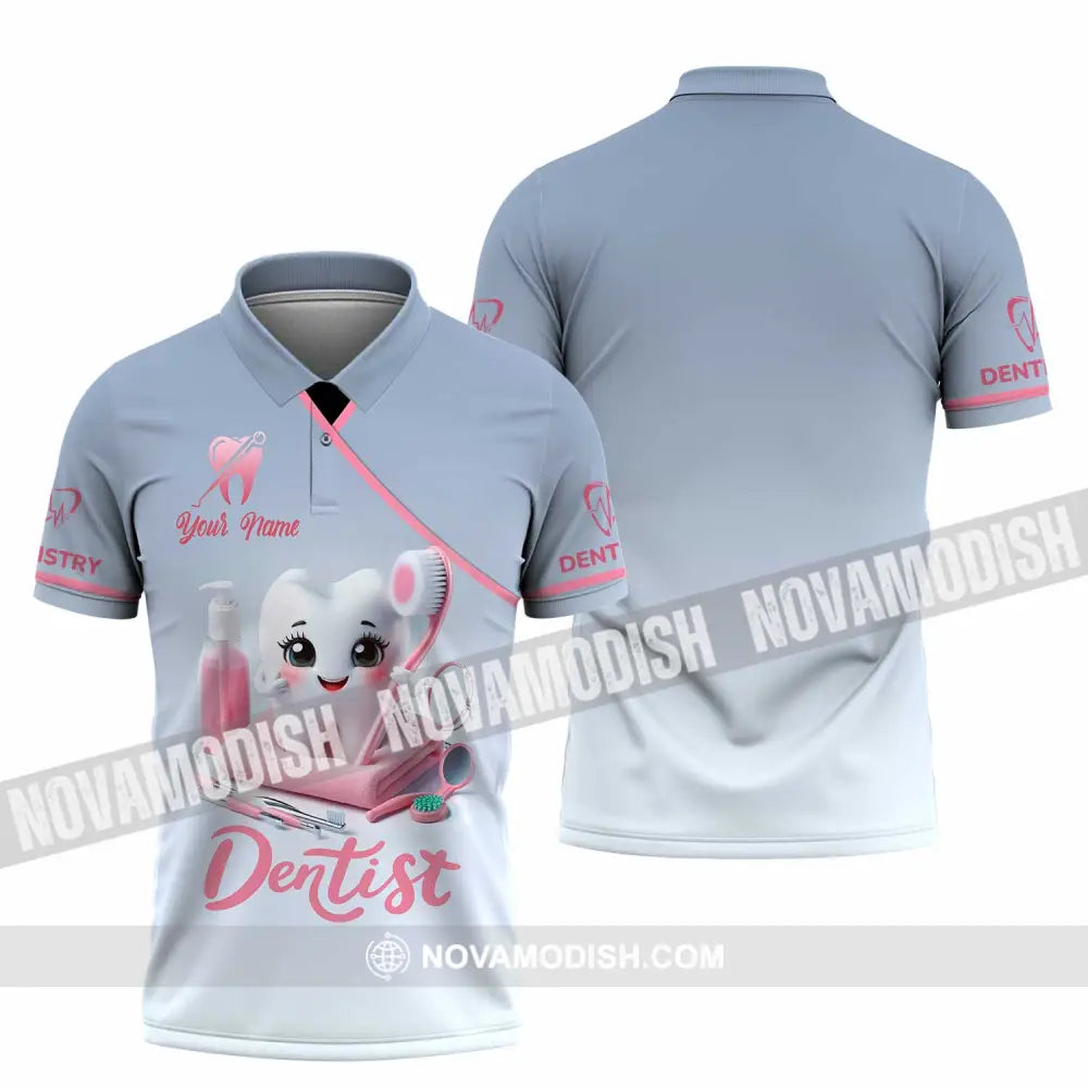 Unisex Shirt - Custom Beautiful Dentist Shirt Polo Shirt / S T-shirt