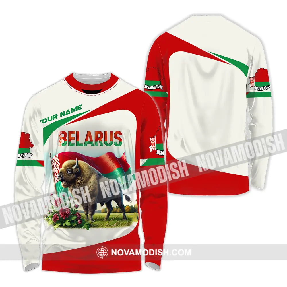 Unisex Shirt - Custom Belarus Shirt Long Sleeve Shirt / S T-shirt