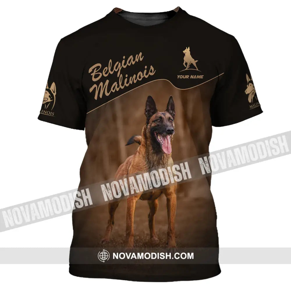 Unisex Shirt - Custom Belgian Malinois Pet Lover Shirt T-Shirt / S T-shirt
