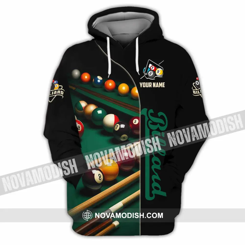 Unisex Shirt - Custom Billiard Lover Shirt Hoodie / S T-shirt